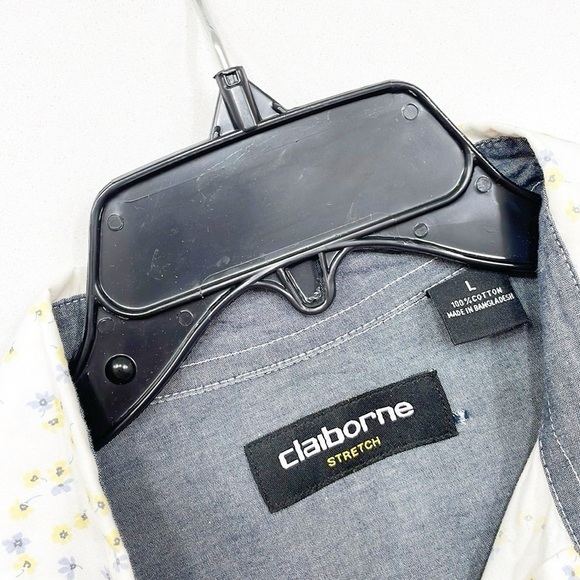 Claiborne floral print long sleeve button down shirt - Picture 3 of 3